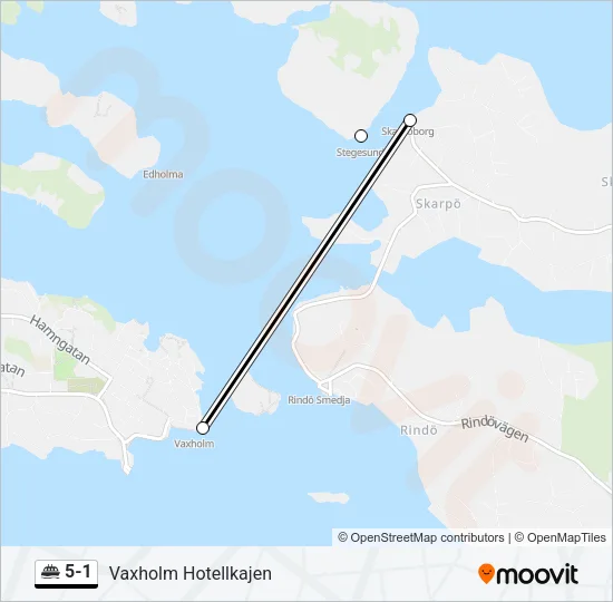5-1 Ferry Line Map