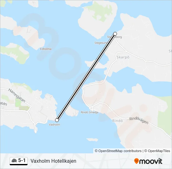 5-1 Ferry Line Map