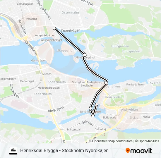 RESSELS REDERI  Line Map