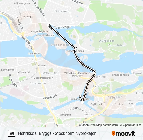 RESSELS REDERI  Line Map