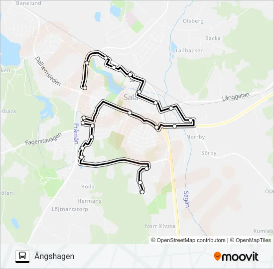 SILVERLINJEN Bus Line Map