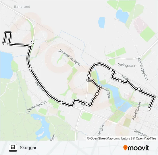 SILVERLINJEN Bus Line Map