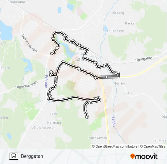 SILVERLINJEN Bus Line Map