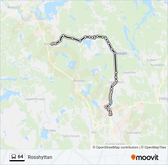 64 bus Line Map