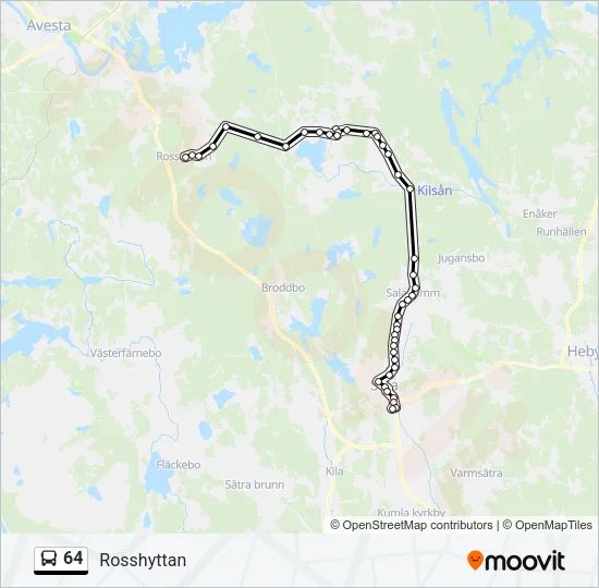 64 Bus Line Map