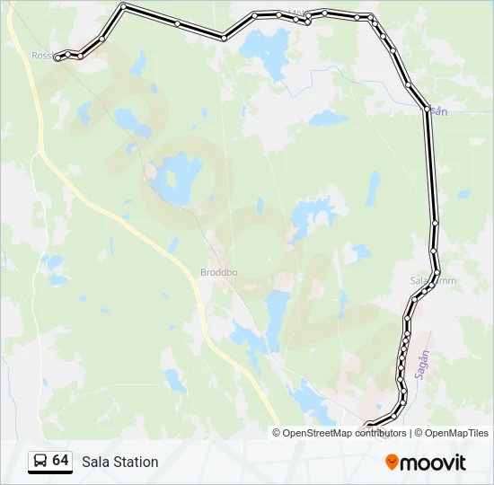 64 Bus Line Map