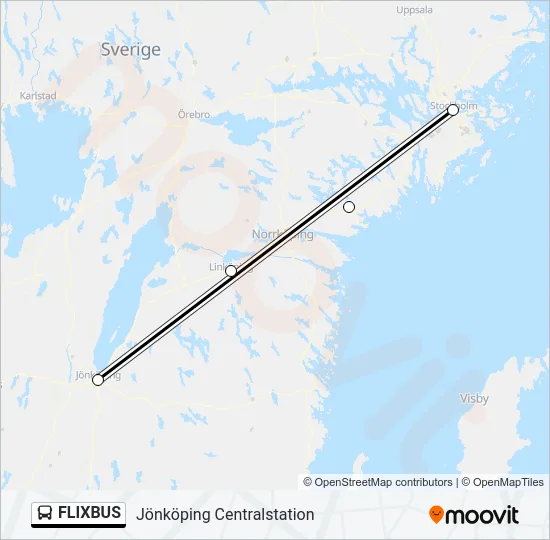 FLIXBUS Bus Line Map