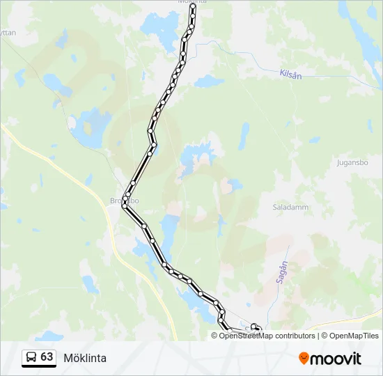 63 Bus Line Map