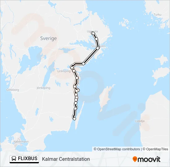 FLIXBUS Bus Line Map