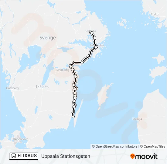 FLIXBUS Bus Line Map