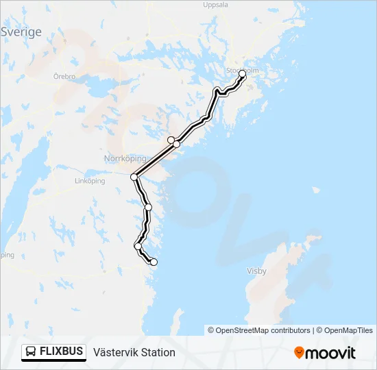 FLIXBUS Bus Line Map