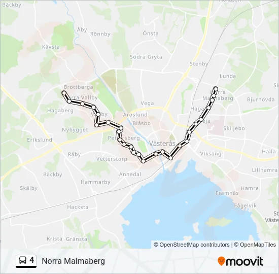 4 Bus Line Map