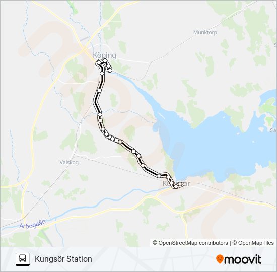 550b Route Schedules Stops Maps Kungsor Station