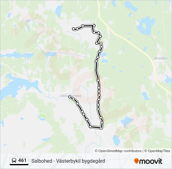 461 Bus Line Map