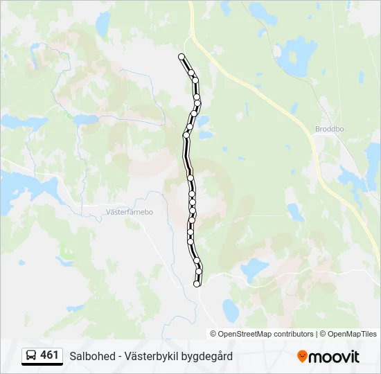 461 Bus Line Map