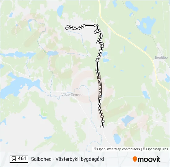 461 Bus Line Map