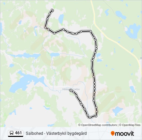 461 bus Line Map