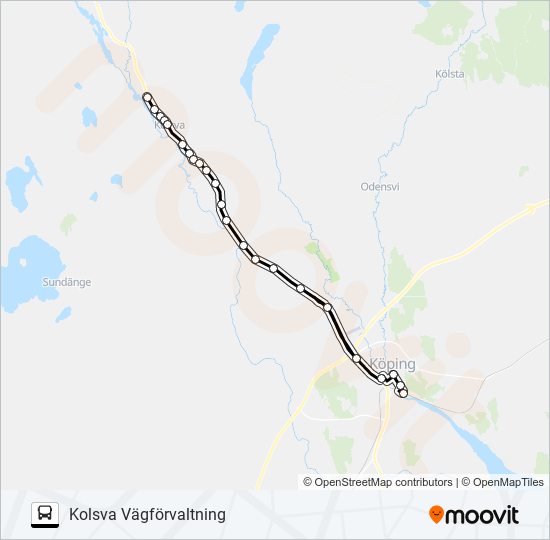 550A bus Line Map