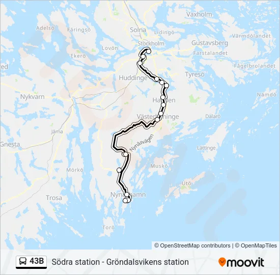43B  Line Map