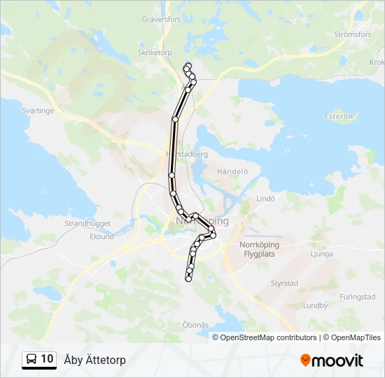 10 Bus Line Map