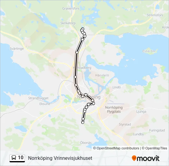 10 Bus Line Map