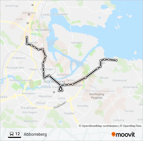 12 Bus Line Map