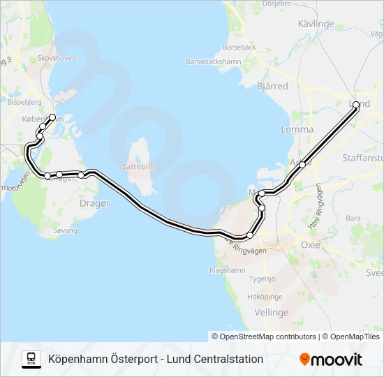 ÖRESUNDSTÅG  Line Map