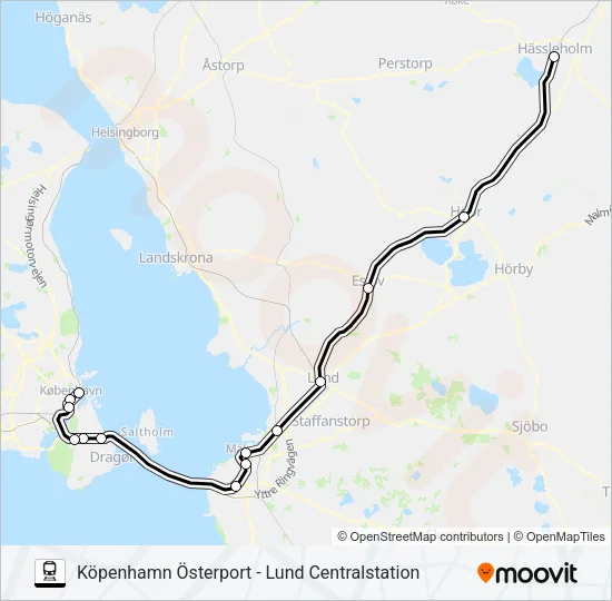 ÖRESUNDSTÅG  Line Map