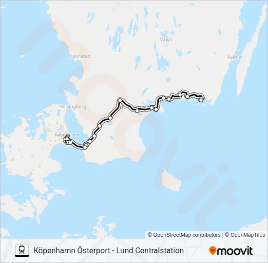 ÖRESUNDSTÅG  Line Map