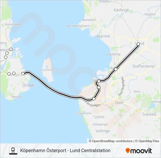 ÖRESUNDSTÅG  Line Map