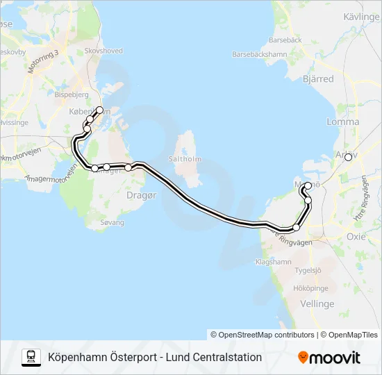 ÖRESUNDSTÅG  Line Map