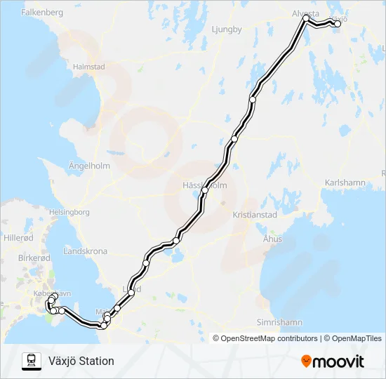 ÖRESUNDSTÅG  Line Map