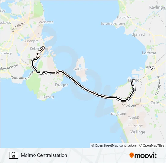 ÖRESUNDSTÅG  Line Map