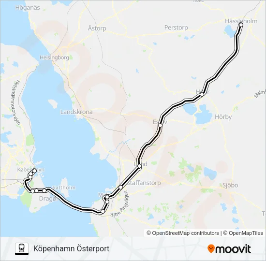 ÖRESUNDSTÅG  Line Map