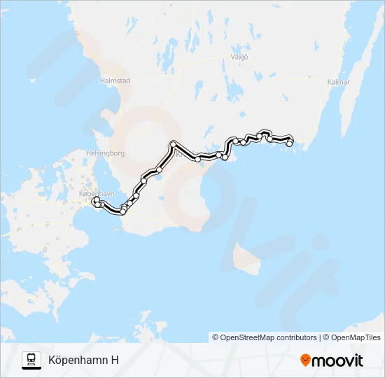ÖRESUNDSTÅG  Line Map