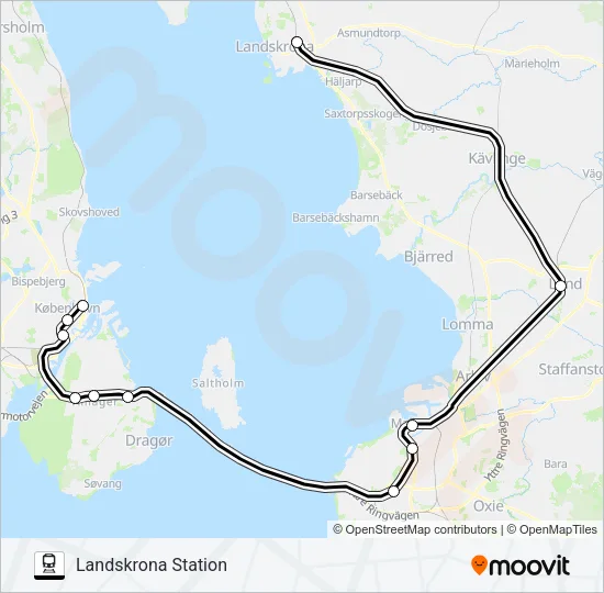 ÖRESUNDSTÅG  Line Map