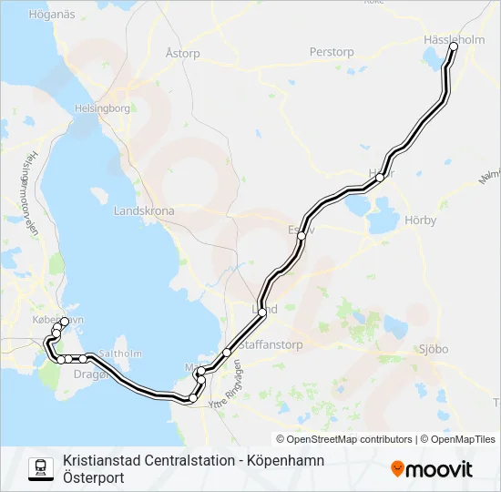 ÖRESUNDSTÅG  Line Map