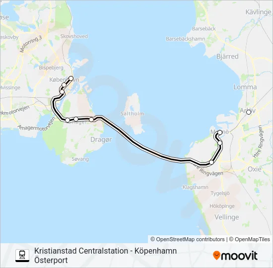 ÖRESUNDSTÅG  Line Map