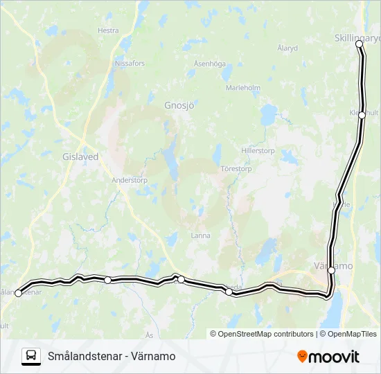 KRÖSATÅG  Line Map