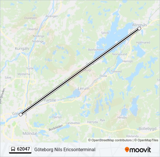 62047 bus Line Map