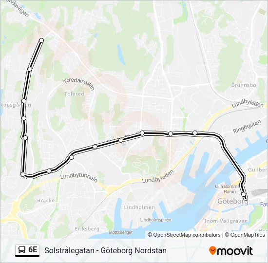 6E  Line Map