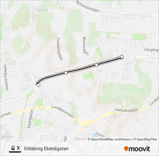 X  Line Map
