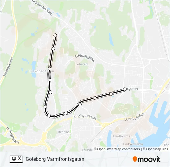 X  Line Map