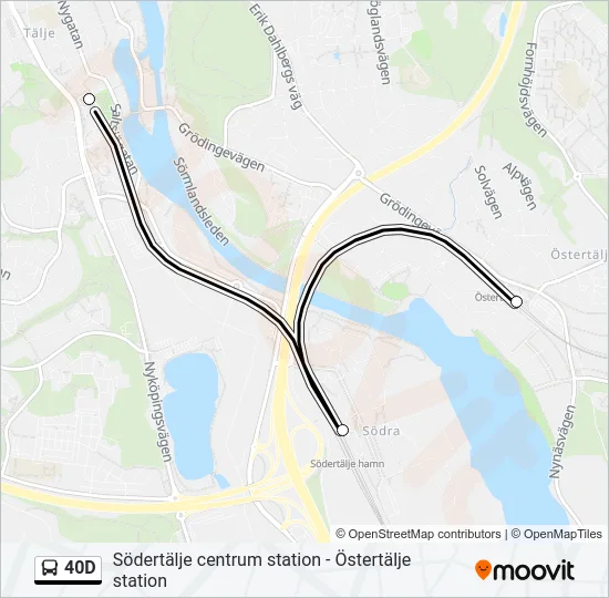 40D Bus Line Map