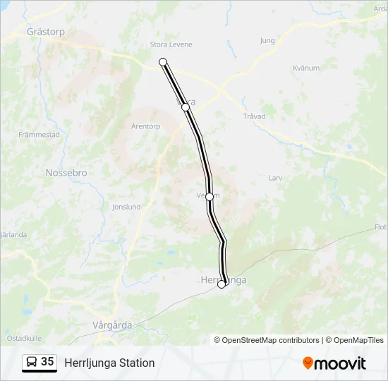 35 Bus Line Map