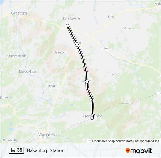 35 Bus Line Map