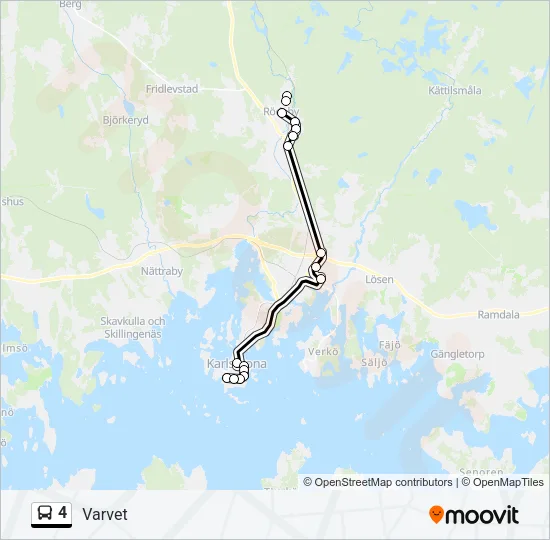 4 Bus Line Map