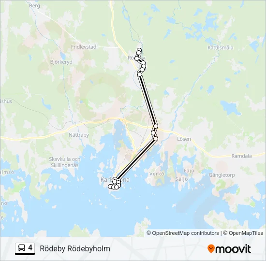 4 Bus Line Map