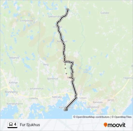 4 Bus Line Map