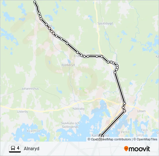 4 Bus Line Map